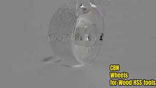 Lihat Demo Roda CBN Dilapisi untuk Penggilingan dan Penajaman Pisau HSS Kayu
