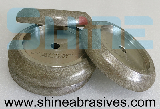 5' 7 / 39.5 Electroplated Cbn Grinding Wheel Untuk Band Saw Blade Sharpening