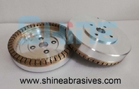 7 inci Metal Bond Glass Grinding Round Edge Wheel PE Diamond Grinding Wheel untuk Kaca