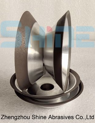 12V9 Bowl berbentuk resin Bond Diamond grinding wheel untuk pisau gergaji melingkar