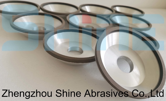 12A2/45° Resin Bond Diamond Wheel untuk menggiling alat dengan ujung karbida
