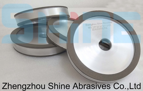Roda Berlian 125 Mm Resin Bond 9A3 Untuk Penggilingan Permukaan Lapisan Karbida