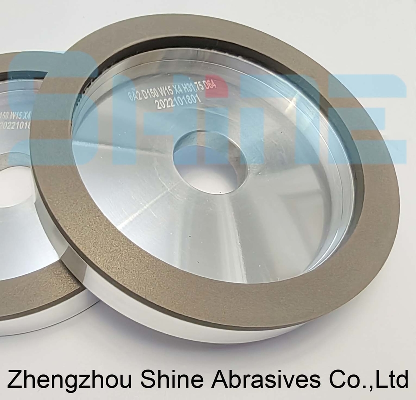 6A2 Metal Bond Diamond CBN Grinding Wheel untuk HSS Tool Alloy Keramik Kaca
