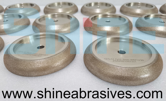 Wm 10/30 Sharpener Cbn Grinding Wheel Electroplated Untuk Memasah Serat Pita