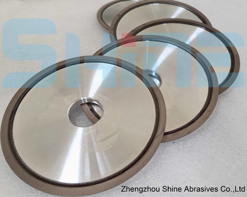 Bentuk piring resin Bond Diamond grinding wheel untuk alat pemotong PCBN