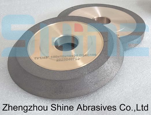 1V1 Hybrid Bond Diamond CNC roda yang dirancang untuk bor karbida