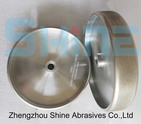 Radius Edge Kubik Boron Nitride Grinding Wheel Untuk Alat Baja 8 Inci 5/8 