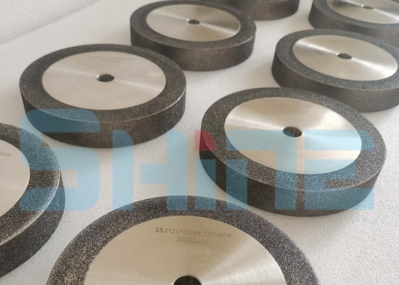 6A2 6 Inch Cbn grinding wheels untuk Hss mesin bubut alat 2,5kg / PC
