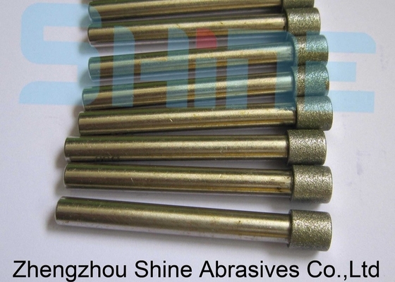 Cbn internal Diamond Grinding Pins 10mm Shank Alat berlian yang dilektroplasi