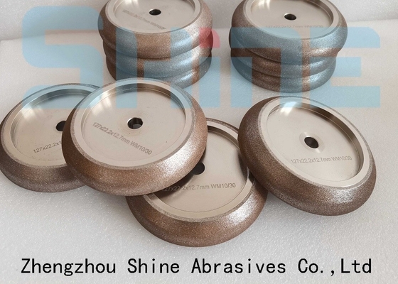 127x22.2x12.7mm Electroplated CBN Sharpening Wheel Untuk Band Saws