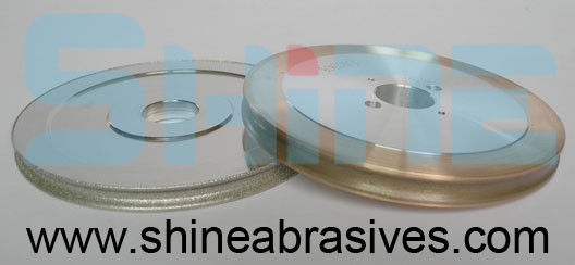 Metal Bond Diamond Grinding Wheel Round Edge 8mm Untuk Kaca