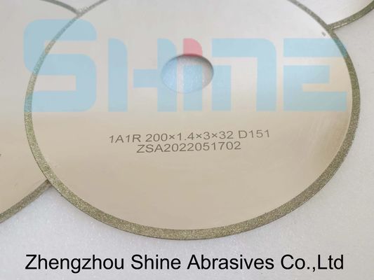 Disesuaikan Grooving 1A1R Diamond Wheels Dan Memotong off Kapasitas Suhu Tinggi