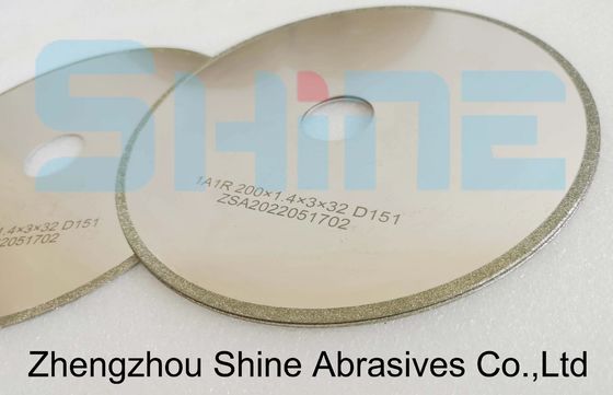Disesuaikan Grooving 1A1R Diamond Wheels Dan Memotong off Kapasitas Suhu Tinggi
