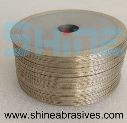 Tinggi Precision 1A1R Resin Bond Diamond Wheels Cutting Slotting Grinding Untuk Keramik Kaca
