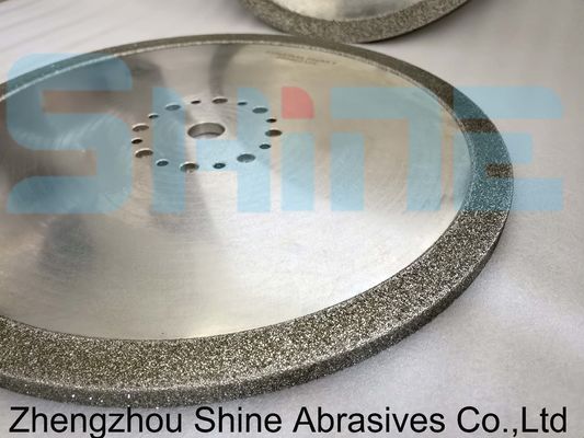 Blades gergaji pita mengasah roda berlapis berlian elektrolit Penggilingan nyata