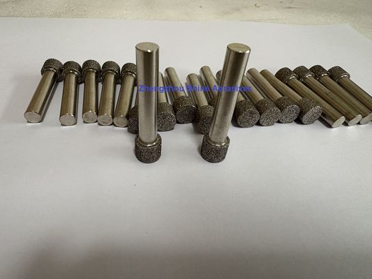 6mm batang CBN Electroplated Titik dipasang untuk penggilingan internal dan Deburring