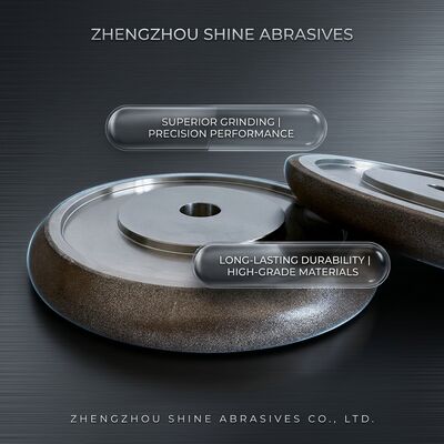 Roda Gerinda CBN Elektroplated 8 inci 203mm Wm 10/30 untuk Mengasah Gergaji Pita