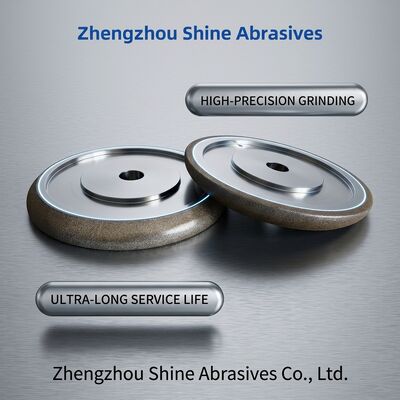 Roda Gerinda CBN Elektroplated 8 inci 203mm Wm 10/30 untuk Mengasah Gergaji Pita