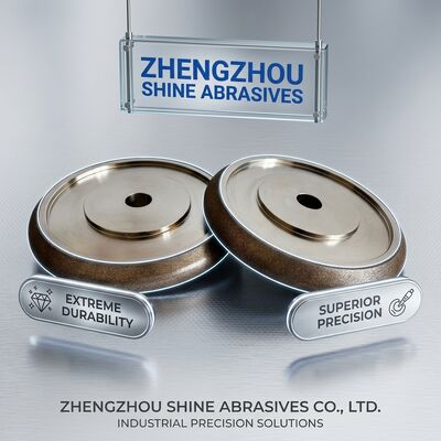 Roda Gerinda CBN Elektroplated 8 inci 203mm Wm 10/30 untuk Mengasah Gergaji Pita