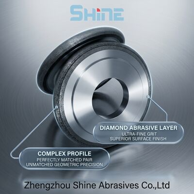 14FF1 Metal Bond CBN Grinding Wheel untuk alat HSS Baja tahan karat