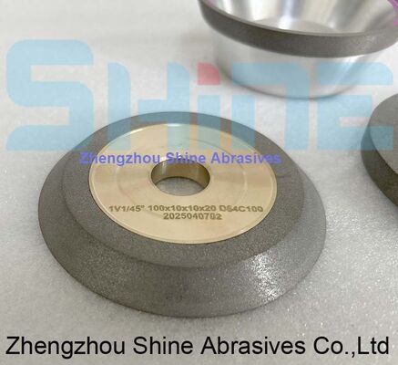 14F1 Metal Bond Diamond Grinding Wheel 200mm D181 untuk Glass Pencil Edge Produksi Kontinyu