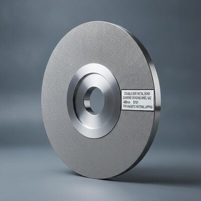 Double Side Metal Bond Diamond Grinding Wheel 6A2 400mm D151 For Magnetic Material Lapping