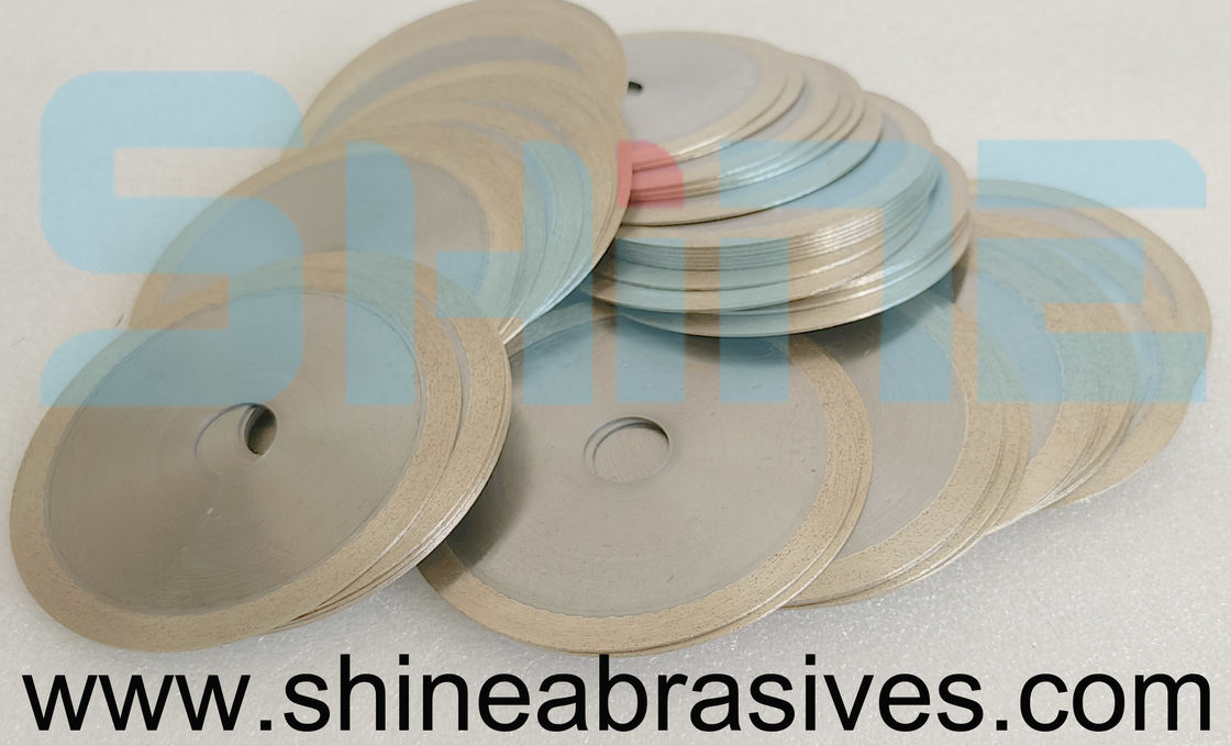 Tinggi Precision 1A1R Resin Bond Diamond Wheels Cutting Slotting Grinding Untuk Keramik Kaca