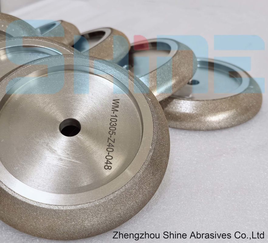 127mm Electroplate Cbn Grinding Profile Wheel Untuk Mempertajam pita gergaji 10/30