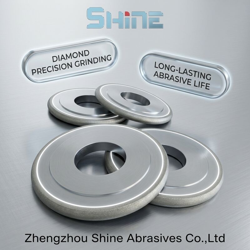 14FF1 Metal Bond CBN Grinding Wheel untuk alat HSS Baja tahan karat