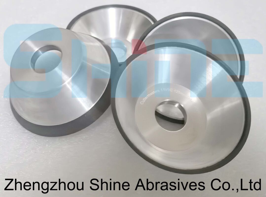 Vitrified Bond CBN Grinding Wheel Diameter standar 200mm untuk Bearing Steel Precision Grinding Superior Finishing