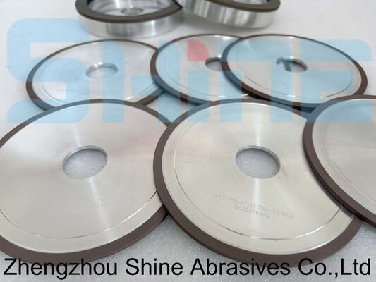 Roda Pengasah CBN Stabilitas Termal Superior HSS Grinding 6A2 Metal Bond 150mm Low Grinding Burn