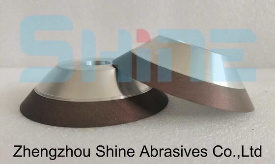 11V9 Resin Bond Diamond Taper Cup Grinding Wheel 100mm Grit 100 Untuk Sisipan PCD PCBN
